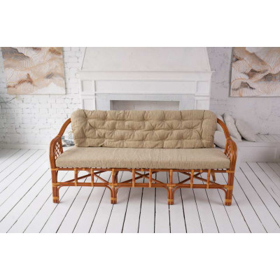 Трехместный диван из ротанга Маркос