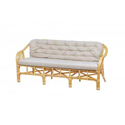 Трехместный диван из ротанга Маркос