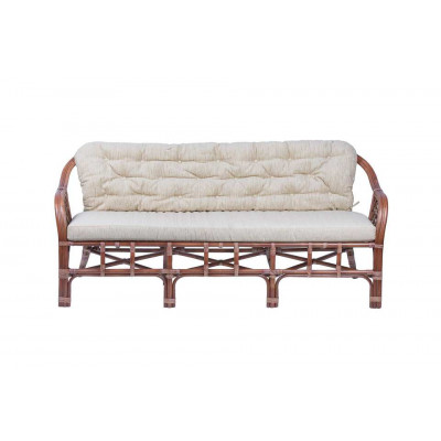 Трехместный диван из ротанга Маркос