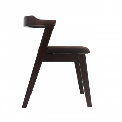 Стул деревянный Штаер, темно-коричневый