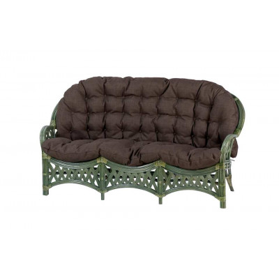 Диван 3-местный Черчилль, подушка коричневая