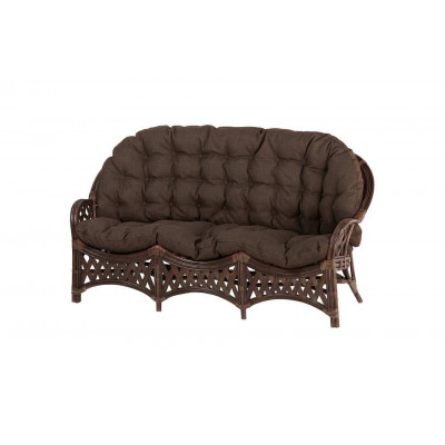 Диван 3-местный Черчилль, подушка коричневая
