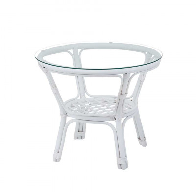 Стол круглый из натурального ротанга Маркос