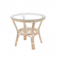 Стол круглый из натурального ротанга Маркос