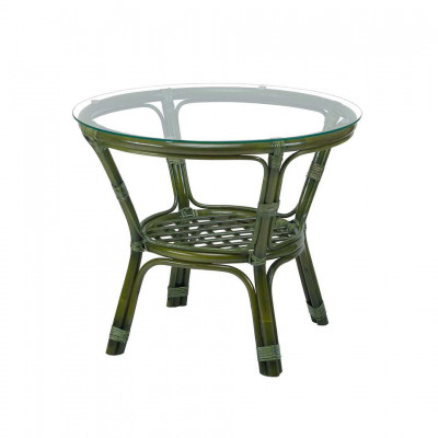 Стол круглый из натурального ротанга Маркос