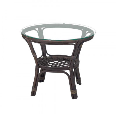 Стол круглый из натурального ротанга Маркос