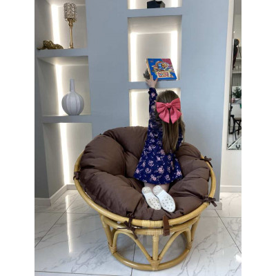 Кресло Папасан из ротанга для детей