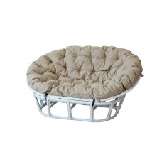 Диван из ротанга Мамасан, подушка светлая