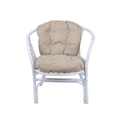 Кресло Багама с простой светлой подушкой