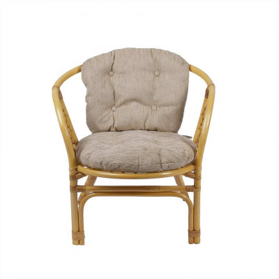 Кресло Багама с простой светлой подушкой