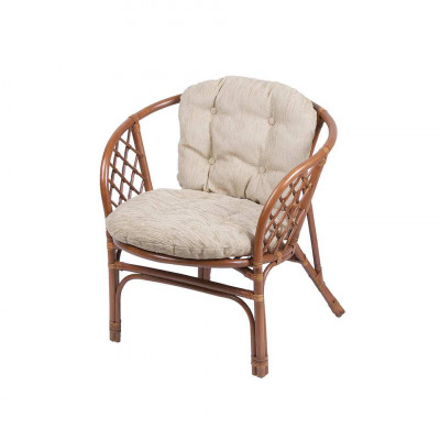 Кресло Багама с простой светлой подушкой