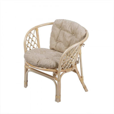 Кресло Багама с простой светлой подушкой