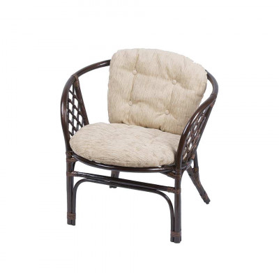 Кресло Багама с простой светлой подушкой