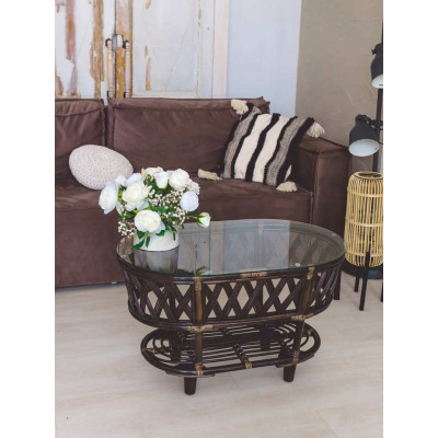 Овальный стол из ротанга Черчилль