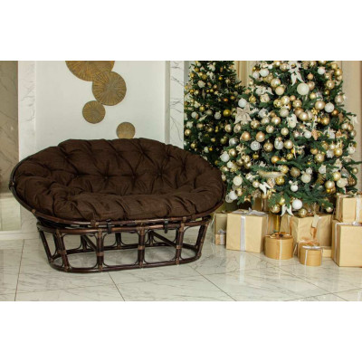 Подушка на диван Мамасан, цвет: коричневый