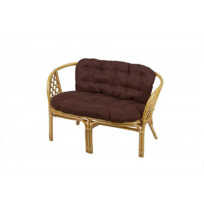 Диван Багама с простой коричневой подушкой