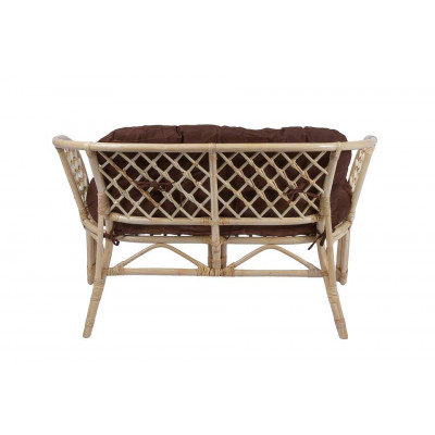 Диван Багама с простой коричневой подушкой