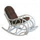 Кресло-качалка из ротанга 05/05, разборное (подушка коричневая)