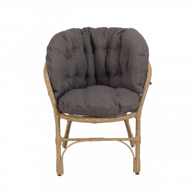 Кресло Багама из полиротанга с цветными подушками