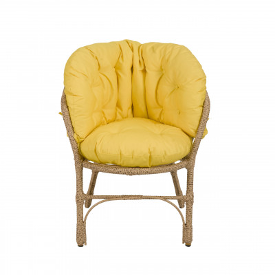 Кресло Багама из полиротанга с цветными подушками