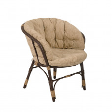 Кресло Багама из полиротанга с цветными подушками