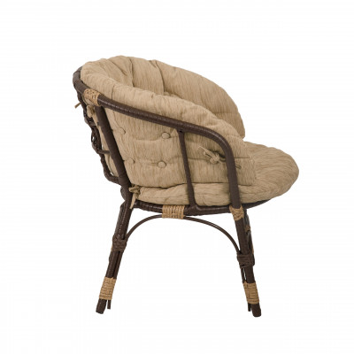 Кресло Багама из полиротанга с цветными подушками