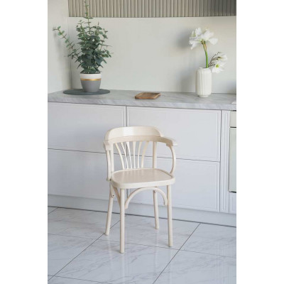 Кресло Венское твердое, беленый дуб