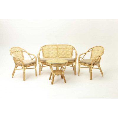 Комплект плетеной мебели Петани с диваном