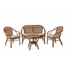 Комплект плетеной мебели Петани с диваном