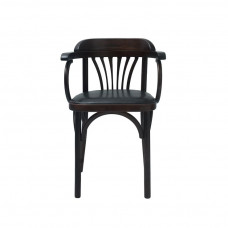 Венское кресло мягкое (темно-коричневый, экокожа)