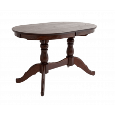 Раздвижной обеденный стол Лилия, темно-коричневый