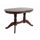 Раздвижной обеденный стол Лилия, темно-коричневый