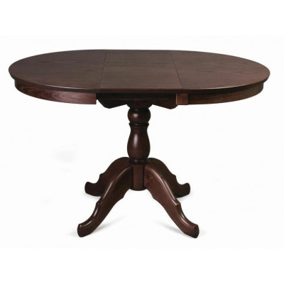 Раздвижной обеденный стол Лилия, темно-коричневый