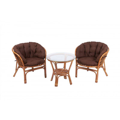 Багама Дуэт с круглым столом (подушки полные коричневые)