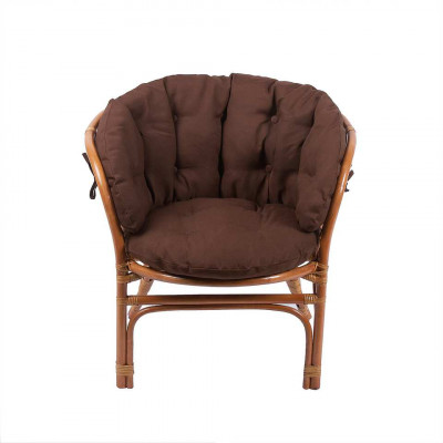 Подушка на кресло Багама, полная коричневая, ткань: твил