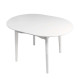 Обеденный стол Модерн, круглый, раздвижной (белый)