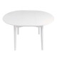 Обеденный стол Модерн, круглый, раздвижной (белый)