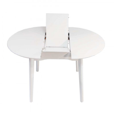 Обеденный стол Модерн, круглый, раздвижной (белый)