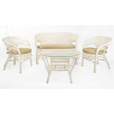 Комплект для террасы с диваном и овальным столом