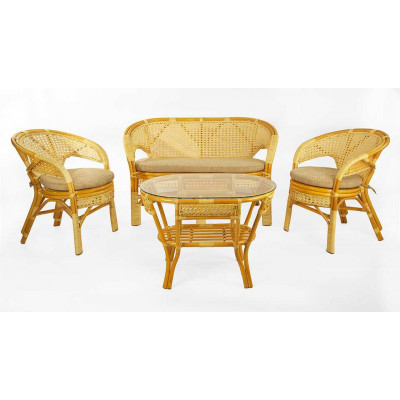 Комплект для террасы с диваном и овальным столом