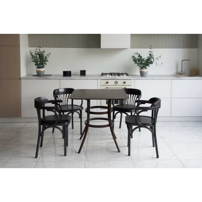 Кресло Венское твердое, венге (черный)