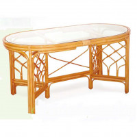 Стол обеденный овальный из ротанга 02/02А