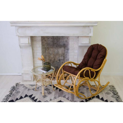Кресло-качалка из натурального ротанга