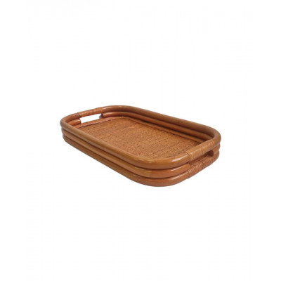 Поднос прямоугольный из ротанга