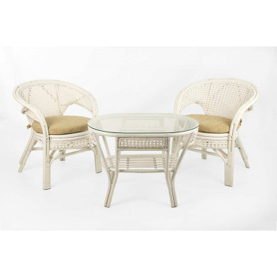 Пеланги Дуэт из ротанга с овальным столом