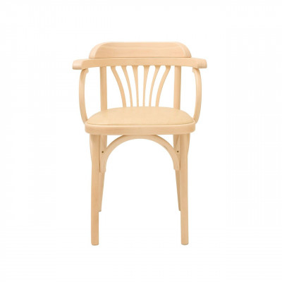 Кресло Венское мягкое (экокожа), беленый дуб