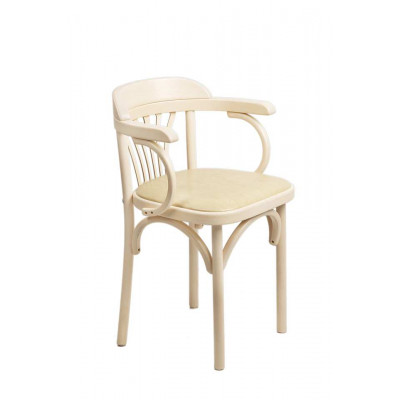 Кресло Венское мягкое (экокожа), беленый дуб