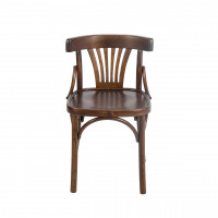 Венский стул твердый, темно-коричневый
