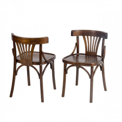 Венский стул твердый, темно-коричневый