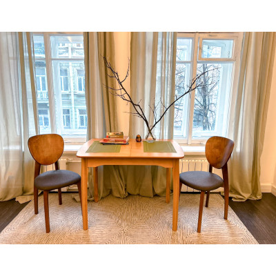 Стол обеденный Модерн-1, раздвижной, светлый бук